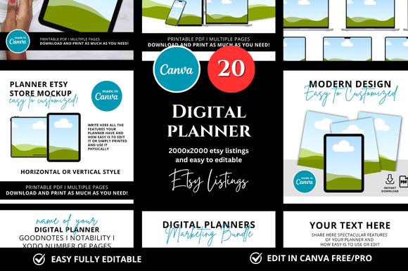 Download 20 Digital Planner Etsy Mockup - Etsy mockup Collection