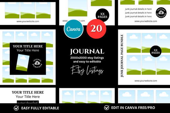 Download 20 Journal Etsy Mockup - Etsy mockup Collection