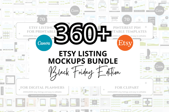 Download Black Friday Etsy Mockup Bundle - Etsy mockup Collection